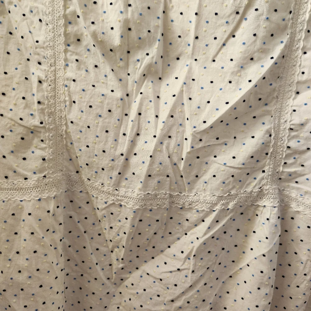 Kate Spade Sleepwear Chemise‎ Nightgown White Polka Dot Women’s Extra Large XL